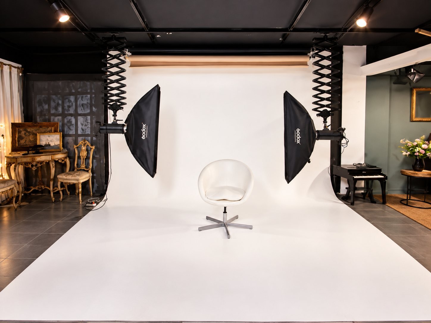 Ciclorama completo del estudio